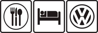 (image for) Eat, Sleep VW Sticker