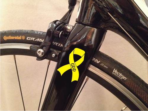 (image for) GDD Awareness Ribbon For Your Bicycle, Pram, Wheelchair