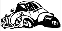 (image for) Beetle Cartoon Sticker No2