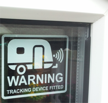 (image for) CARAVAN SECURITY STICKER TRACKER DEVICE FITTED CARAVANERS X1