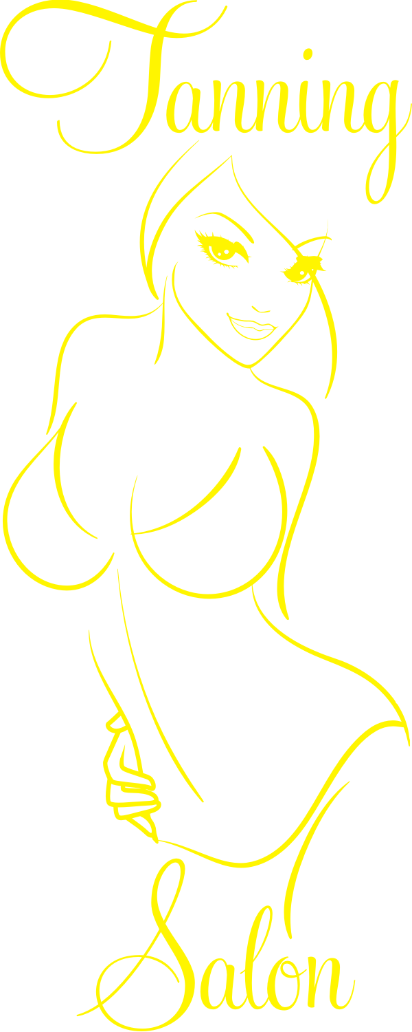 (image for) Sunbed decal sticker for your shop.