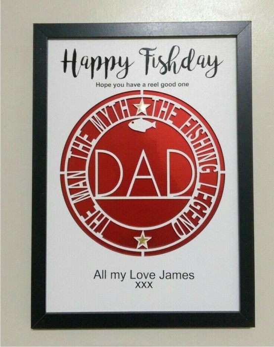 (image for) PERSONALISED BIRTHDAY FISHING PHOTO FRAME IDEAL