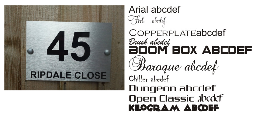(image for) Door Plaqe Personalised Family House Name and Street Door Sign - Click Image to Close