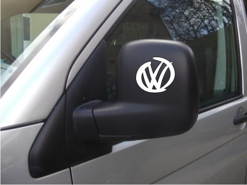 (image for) 2 x Modern VW Logos For Door Mirrors.