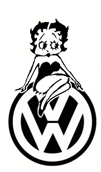 (image for) Betty Boop VW Sticker