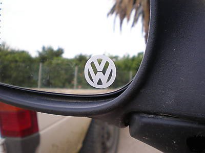 (image for) VW 25mm LOGO MIRROR STICKER DECAL LUPO GOLF BORA PASSAT EOS
